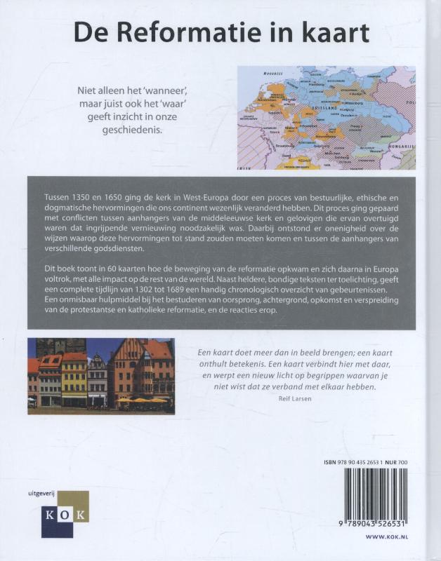 Achterkant van Atlas van de reformatie in Europa