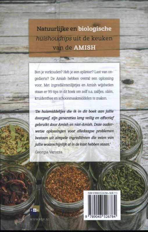 Achterkant van De 99 beste Amish huismiddeltjes