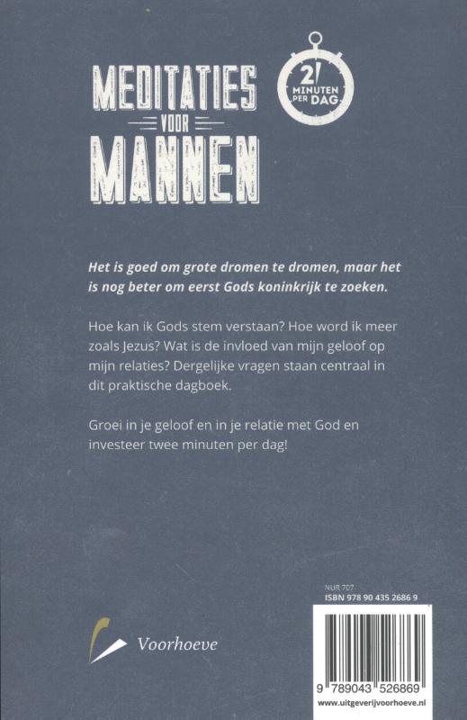 Achterkant van Meditaties voor mannen