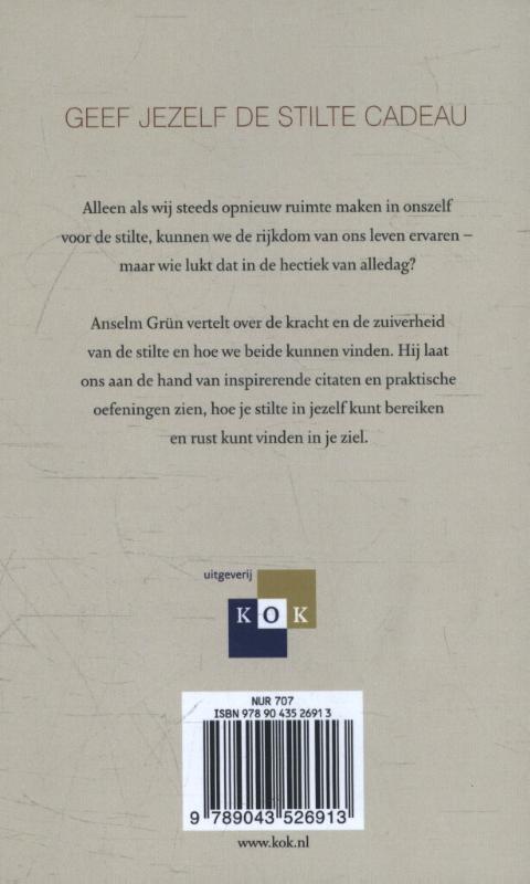 Achterkant van Leven uit de stilte