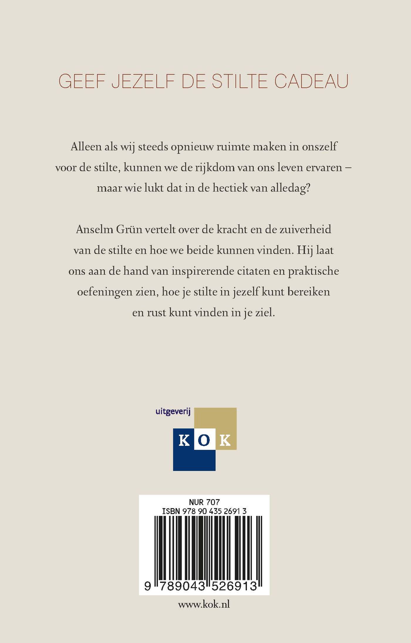Achterkant van Leven uit de stilte