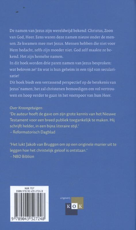 Achterkant van Het geheim van Jezus' namen