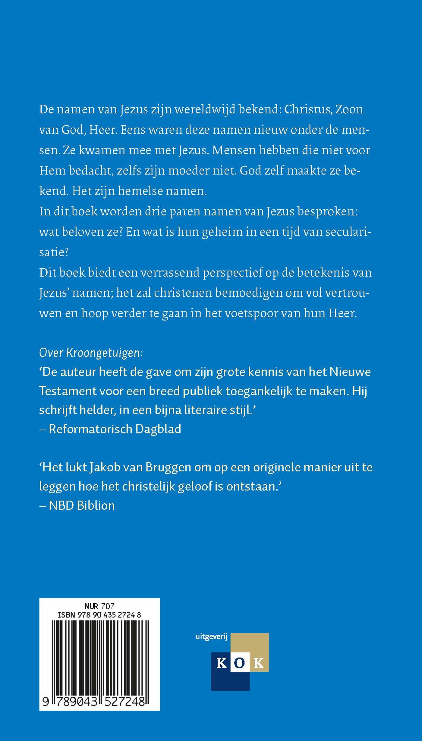 Achterkant van Het geheim van Jezus' namen