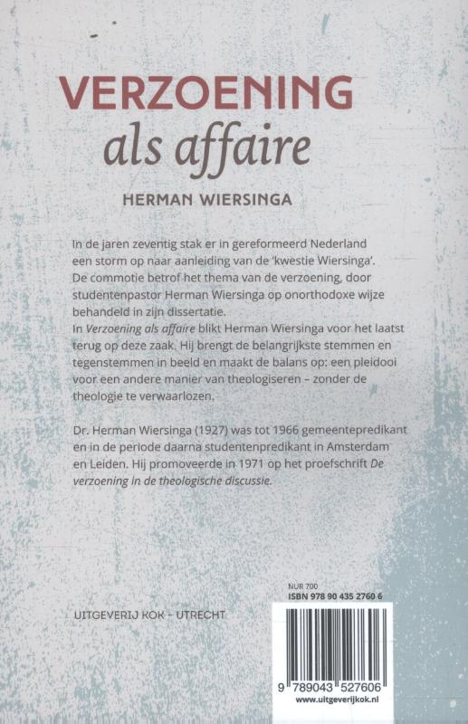 Achterkant van Verzoening als affaire