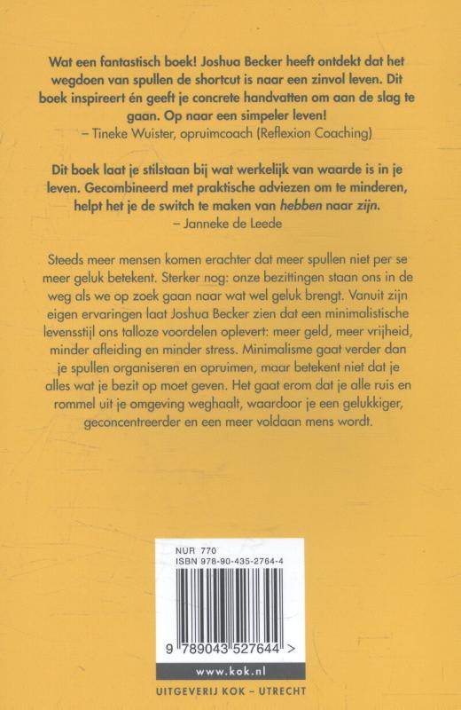 Achterkant van Meer door minder