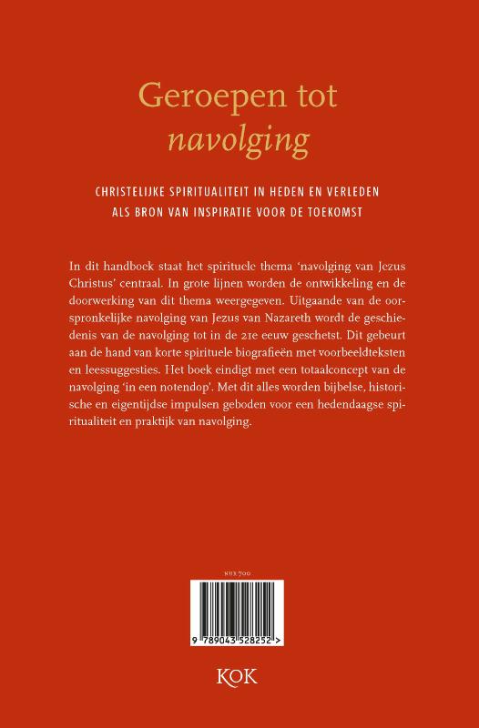 Achterkant van Geroepen tot navolging