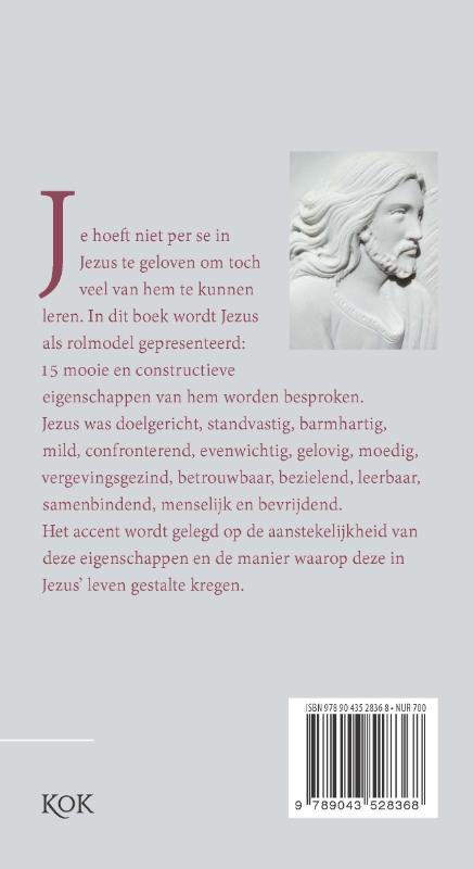 Achterkant van Jezus als rolmodel