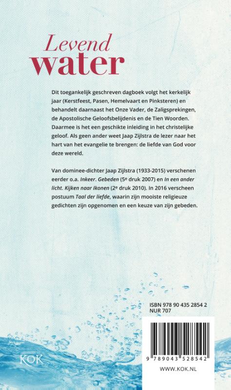 Achterkant van Levend water