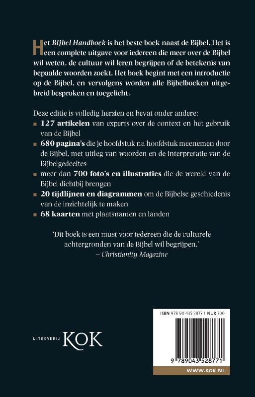 Achterkant van Bijbel Handboek