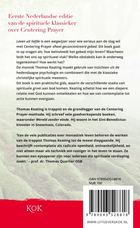 Achterkant van Leven uit liefde