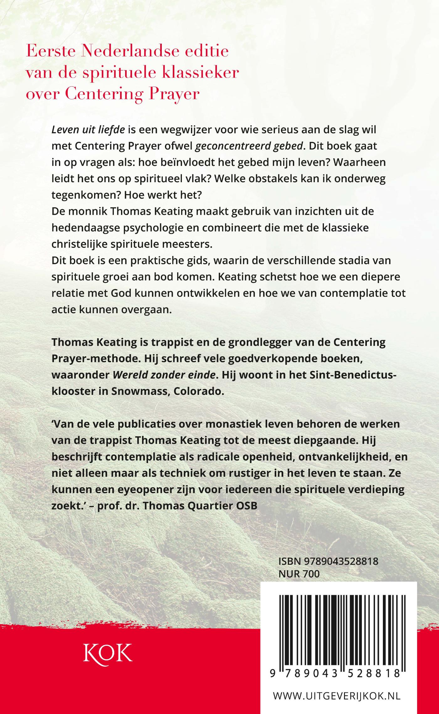 Achterkant van Leven uit liefde
