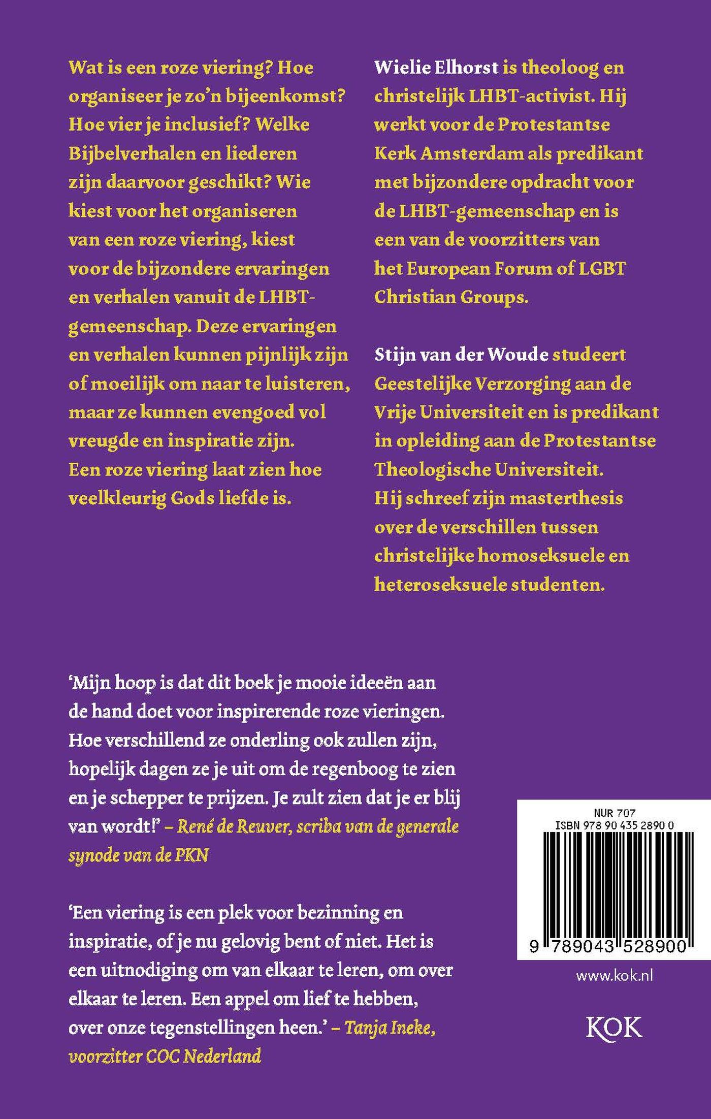 Achterkant van Zie de regenboog en prijs zijn Maker