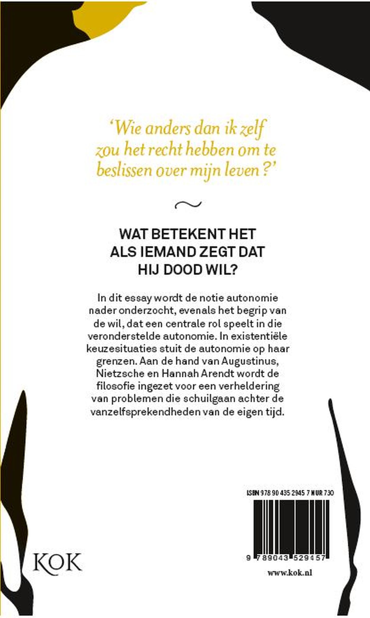 Achterkant van Willen sterven
