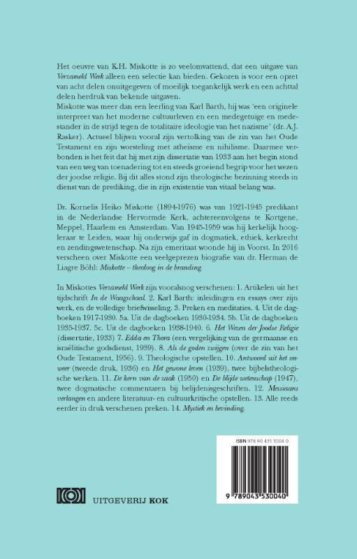 Achterkant van Uit de dagboeken 1938 - 1940