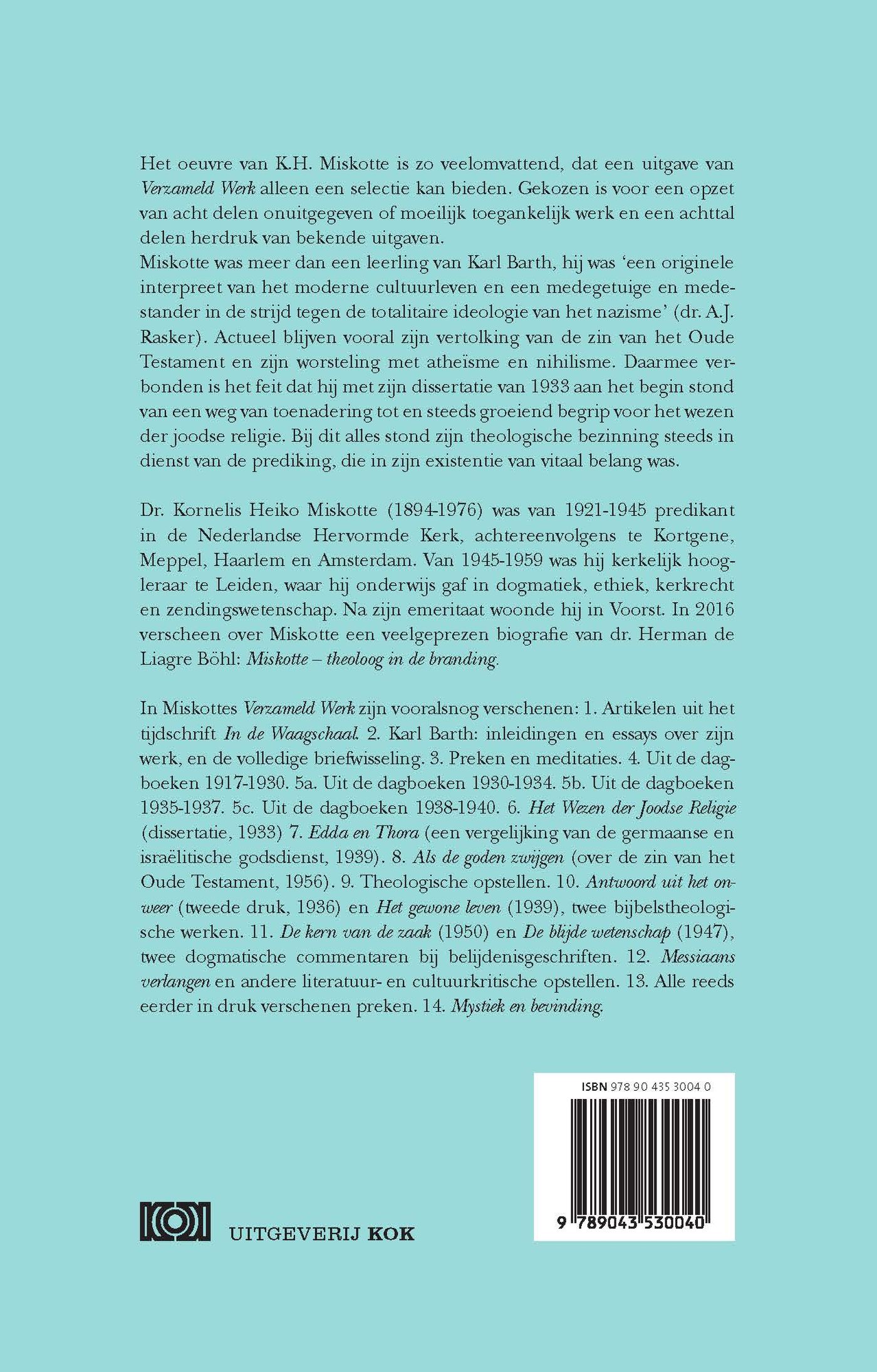 Achterkant van Uit de dagboeken 1938 - 1940