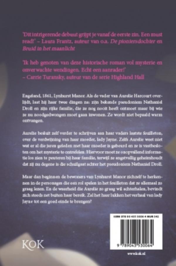 Achterkant van De verdwijning van Lady Jayne