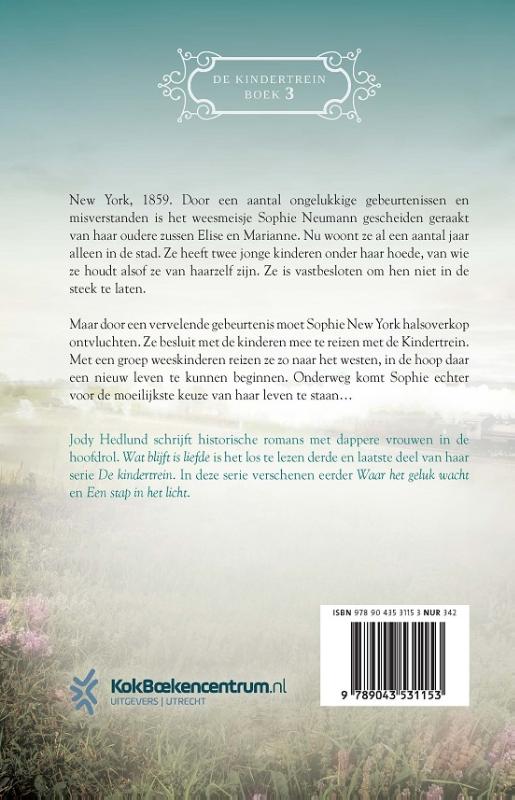 Achterkant van Wat blijft is liefde