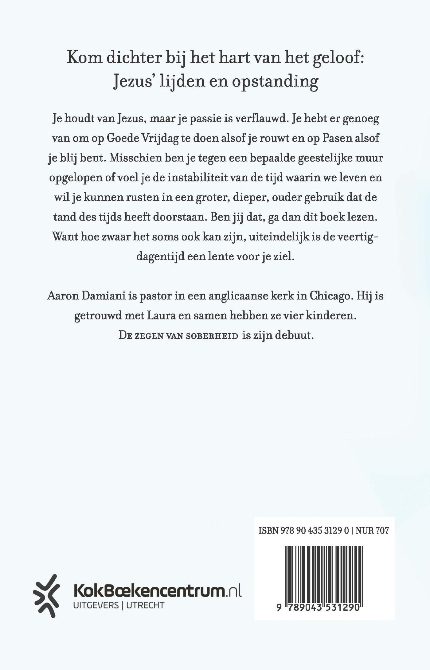 Achterkant van De zegen van soberheid