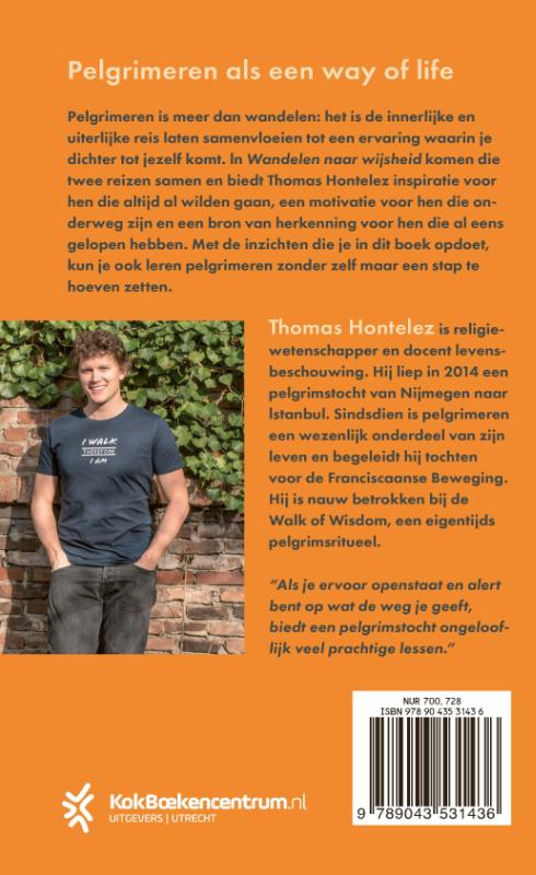 Achterkant van Wandelen naar wijsheid