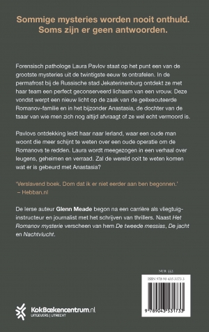 Achterkant van Het Romanov Mysterie
