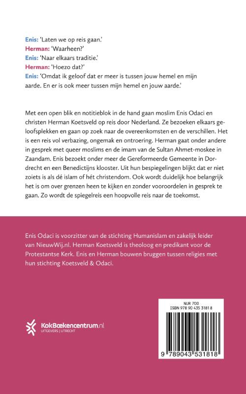 Achterkant van Spiegelreis