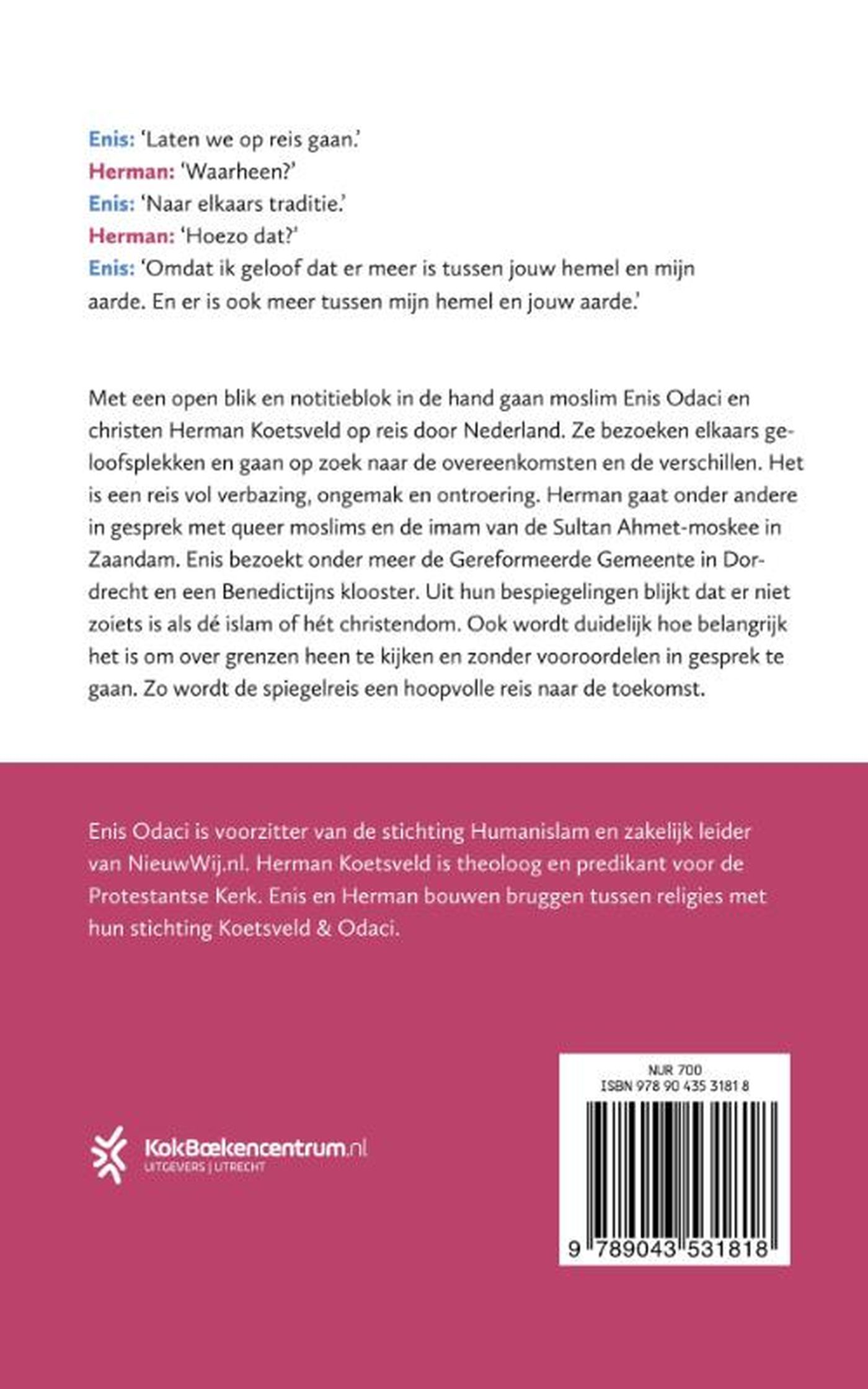 Achterkant van Spiegelreis