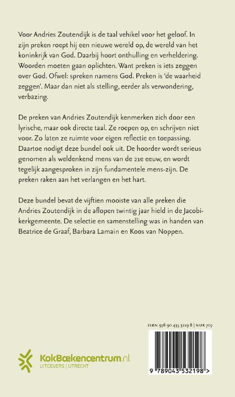 Achterkant van Oplichtende woorden