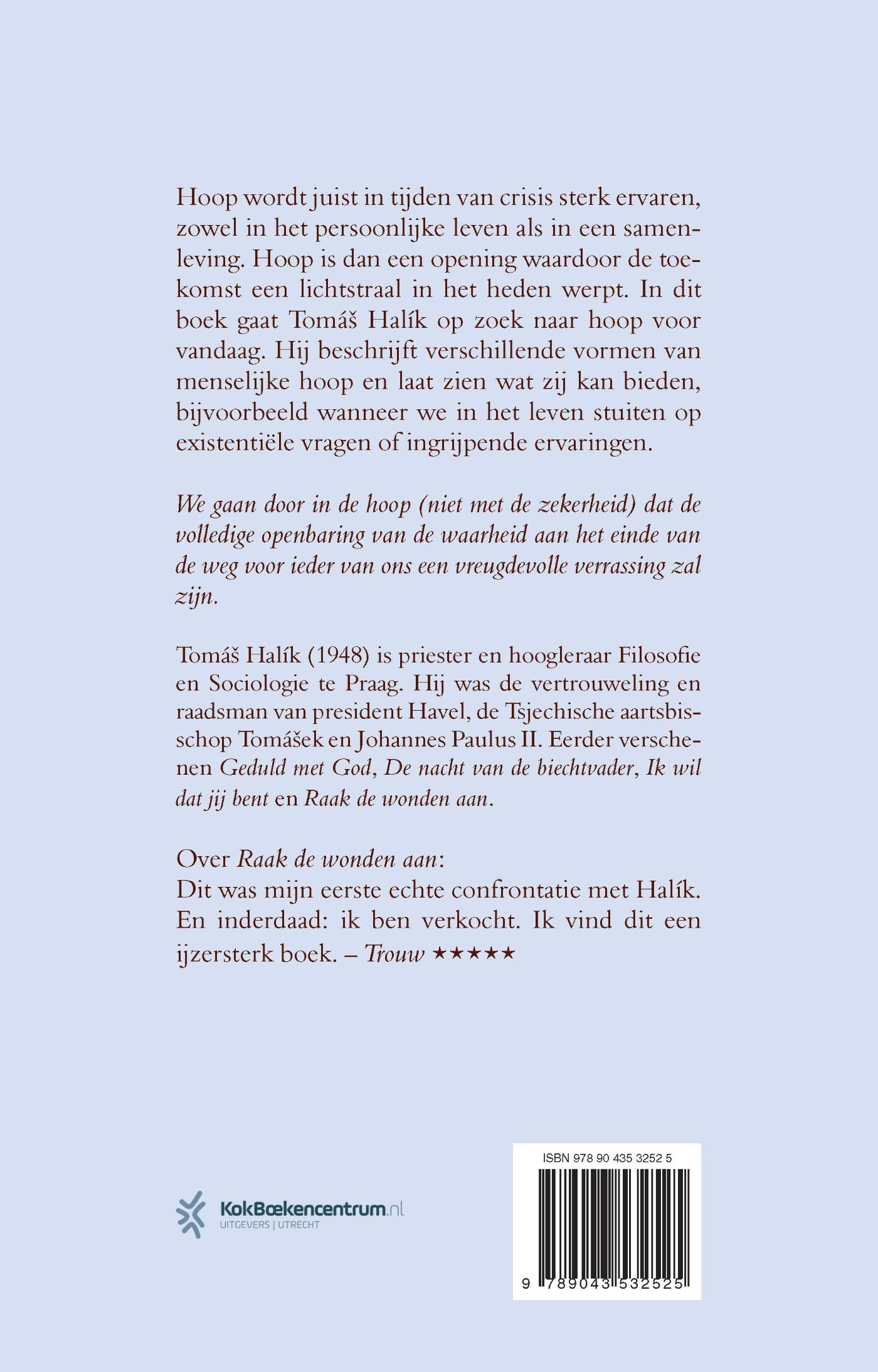 Achterkant van Niet zonder hoop