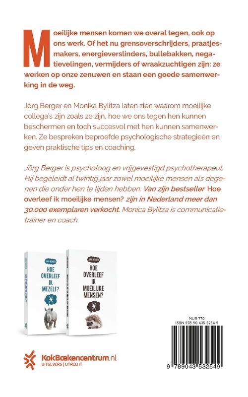 Achterkant van Hoe overleef ik moeilijke collega's?