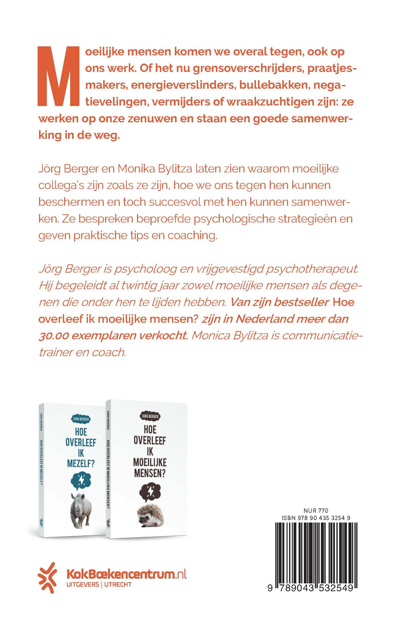 Achterkant van Hoe overleef ik moeilijke collega's?