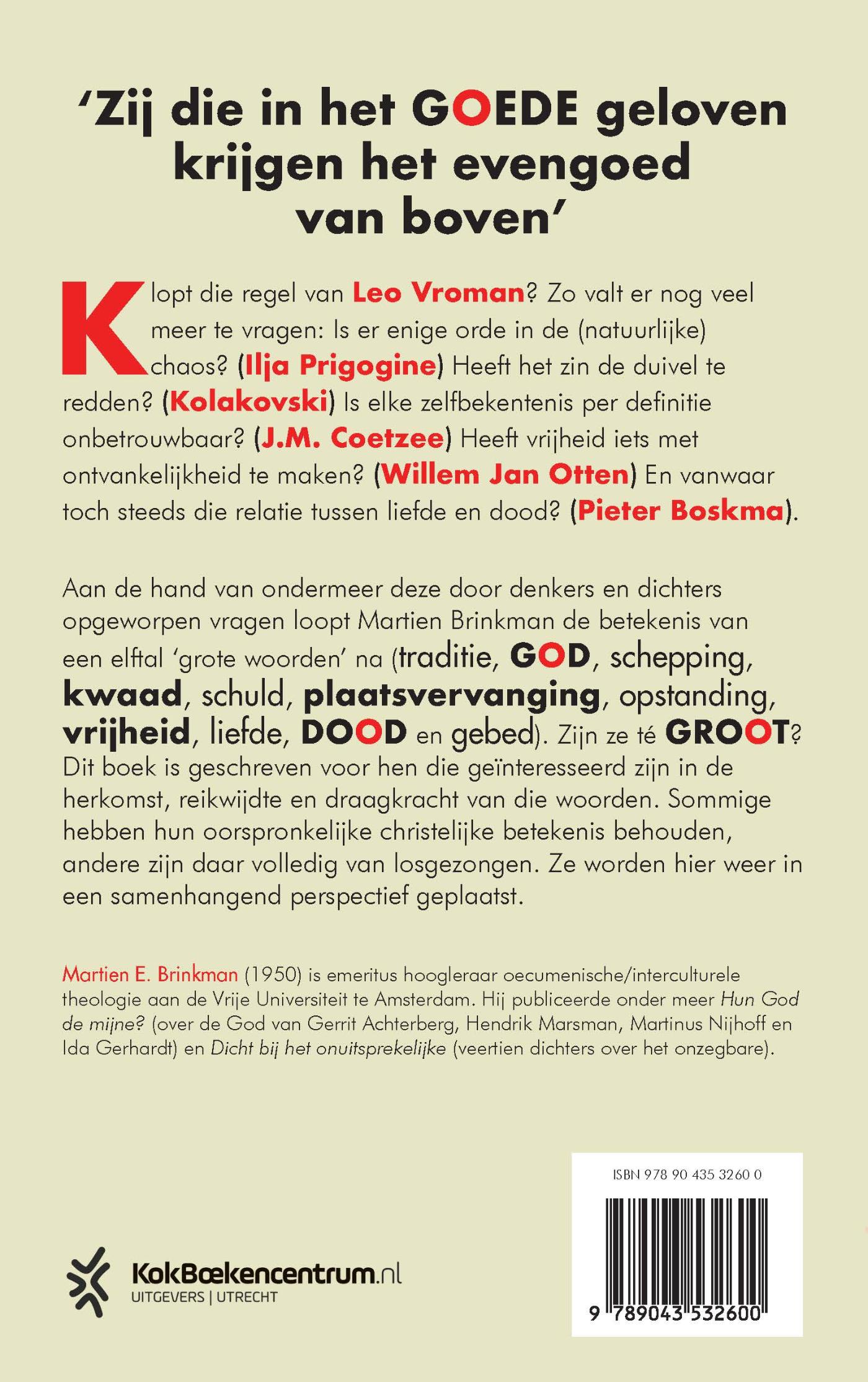 Achterkant van Grote woorden