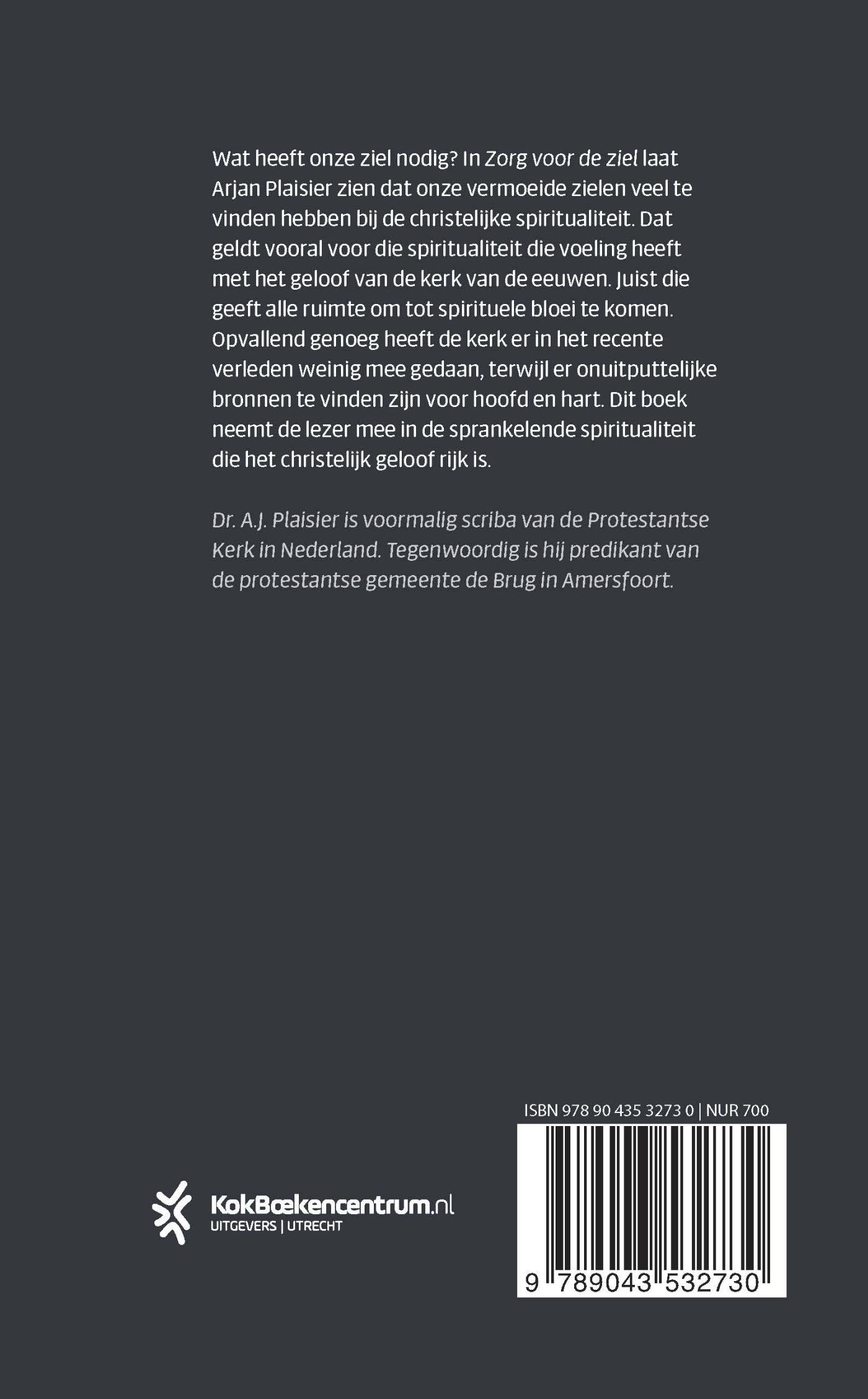 Achterkant van Zorg voor de ziel