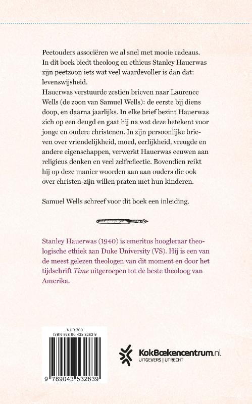 Achterkant van Brieven aan mijn peetzoon