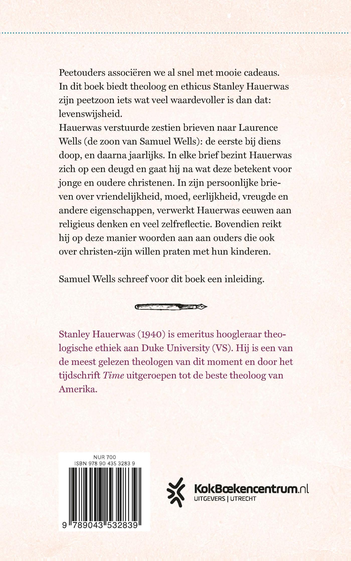 Achterkant van Brieven aan mijn peetzoon