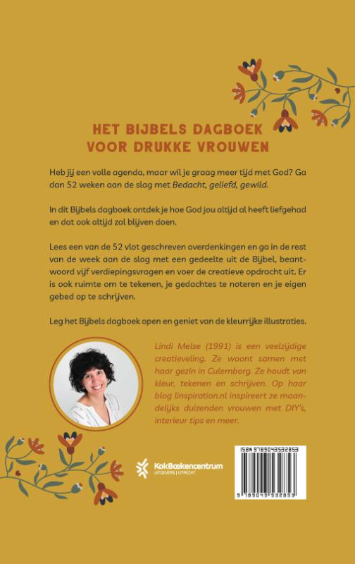Achterkant van Bedacht, geliefd, gewild