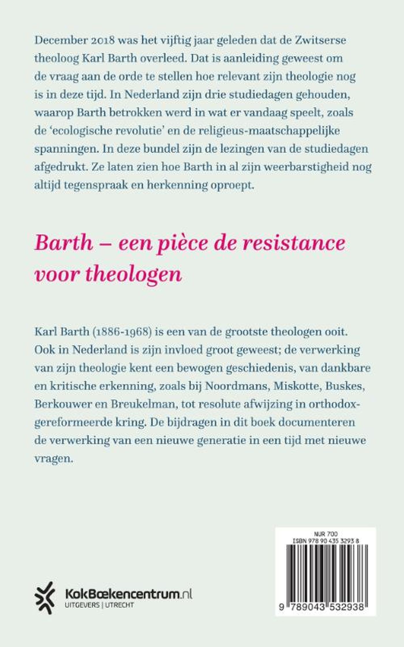 Achterkant van De weerbarstige Barth