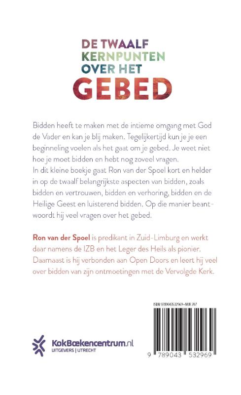 Achterkant van Kort en krachtig over het gebed