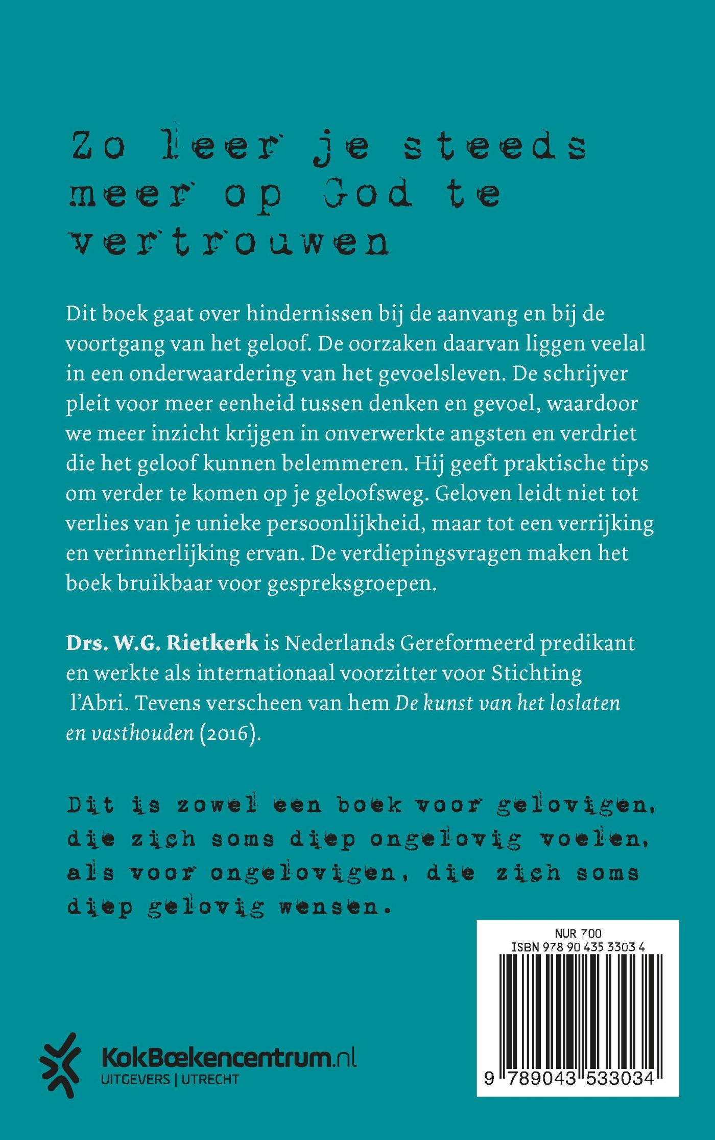 Achterkant van Ik wou dat ik kon geloven