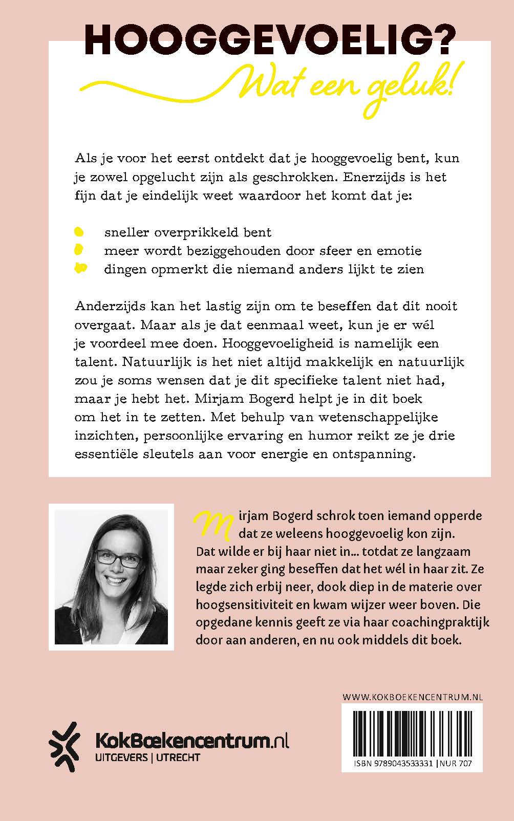 Achterkant van Hooggevoelig, wat nu?