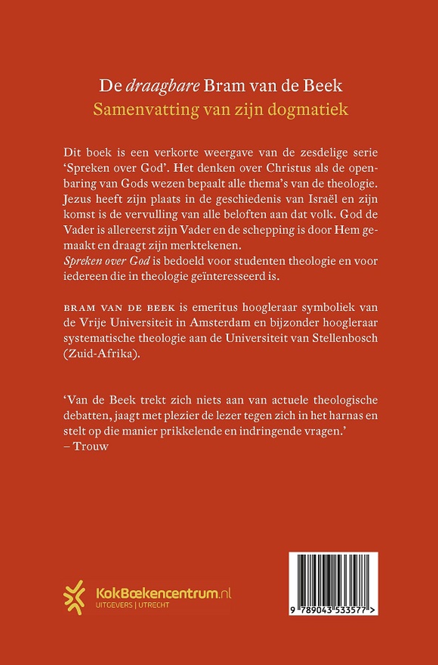 Achterkant van Spreken over God