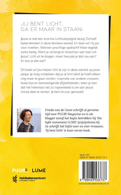 Achterkant van Jij bent licht