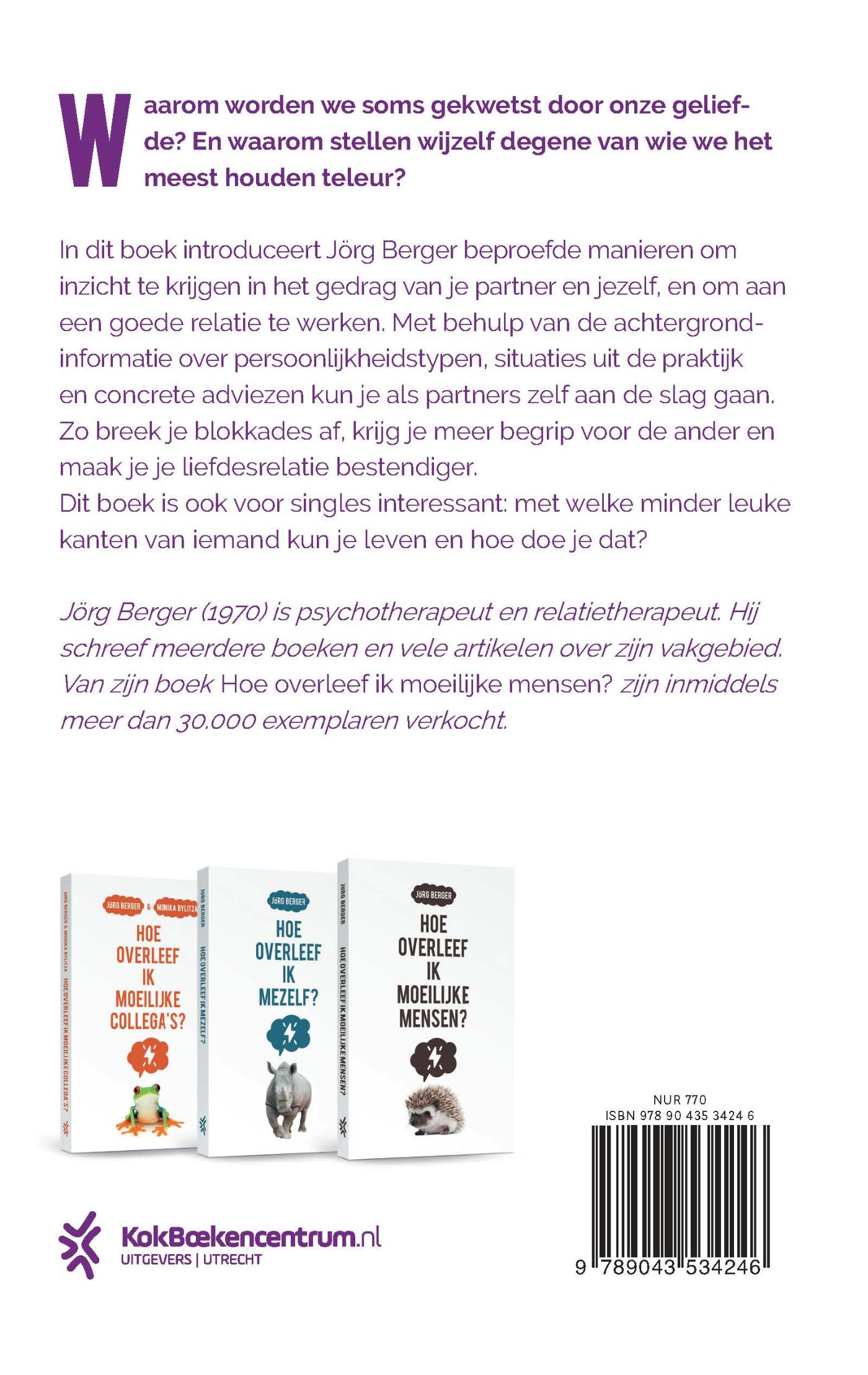 Achterkant van Hoe overleef ik mijn relatie?