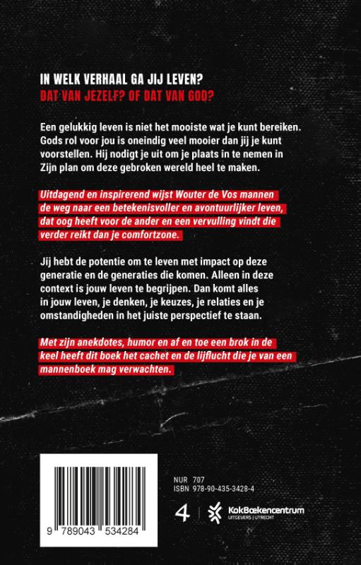 Achterkant van Man. Zijn.