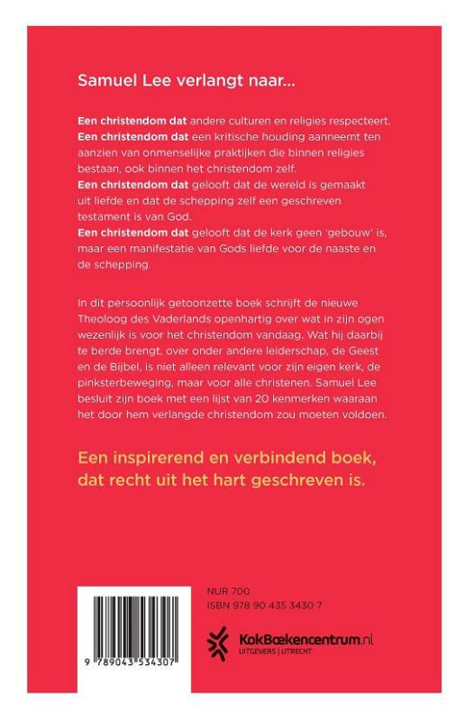 Achterkant van Verlangen naar een nieuw christendom