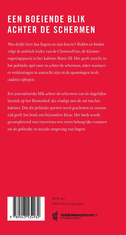 Achterkant van Bidden en binden