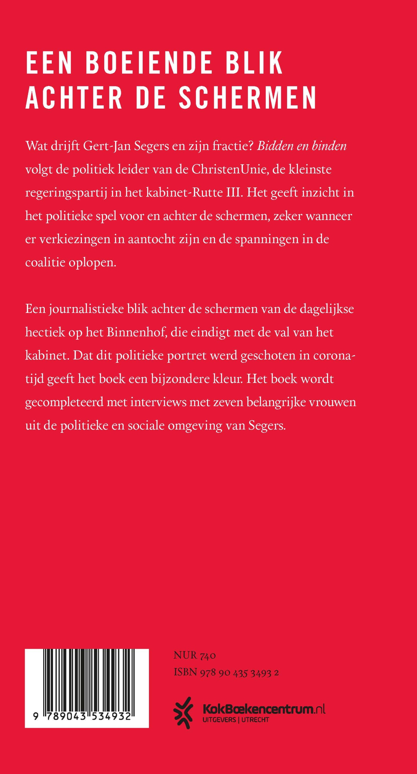 Achterkant van Bidden en binden