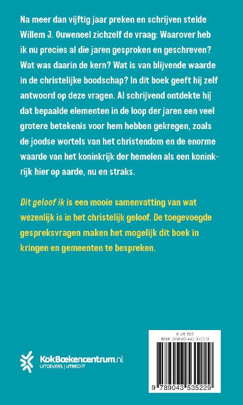 Achterkant van Dit geloof ik