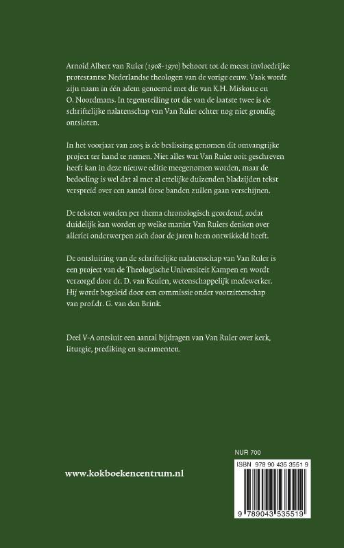 Achterkant van Verzameld werk deel V-A