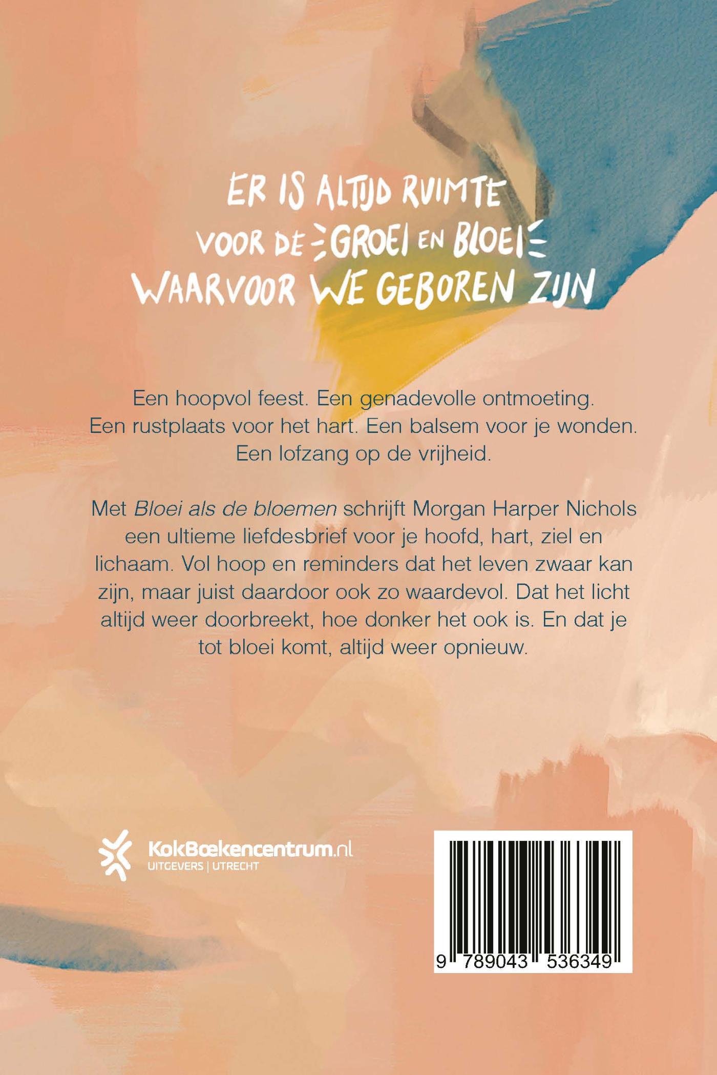 Achterkant van Bloei als de bloemen