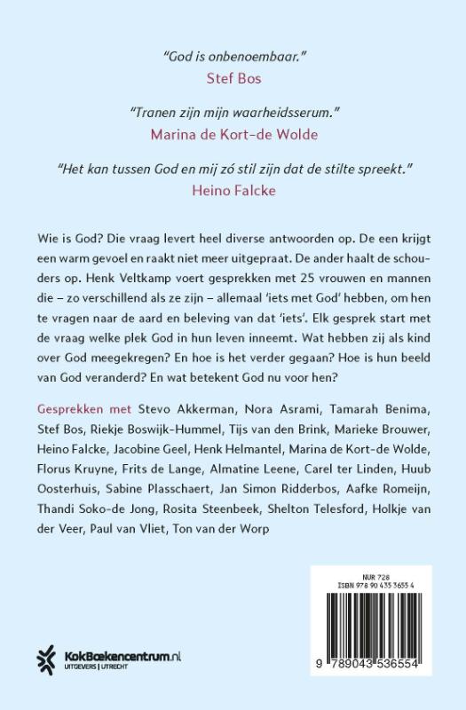 Achterkant van Nooit heb ik niets met U